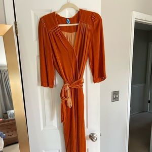Young Fabulous Broke velvet jumpsuit